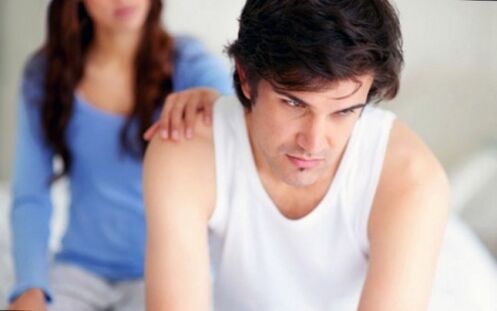 Verletzung der erektilen Funktion bei einem Mann mit Prostatitis